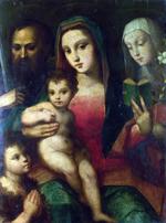 欧洲12-19世纪油画二_BRESCIANINO, Andrea del - The Madonna and Child with Saints